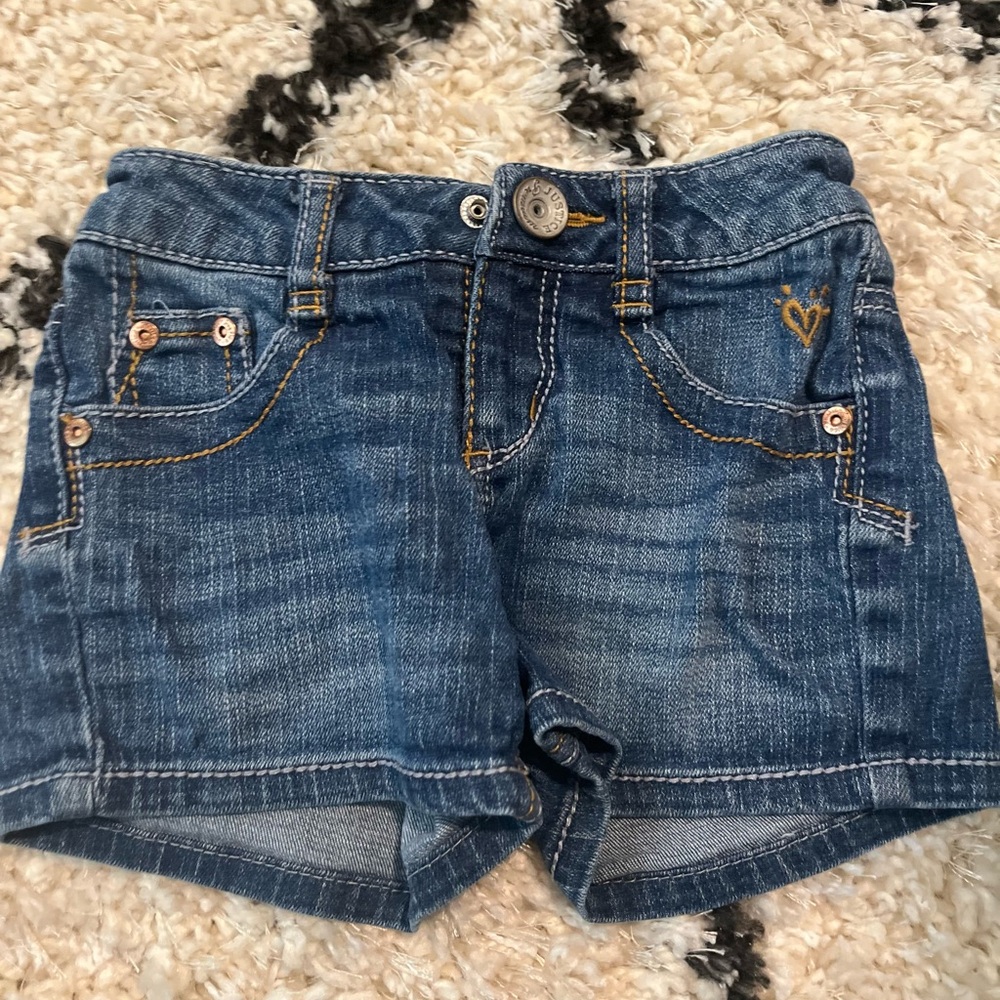 Blue Denim Kids Shorts